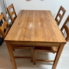 【ネット決済】(取引者決定)IKEAテーブルと椅子セット