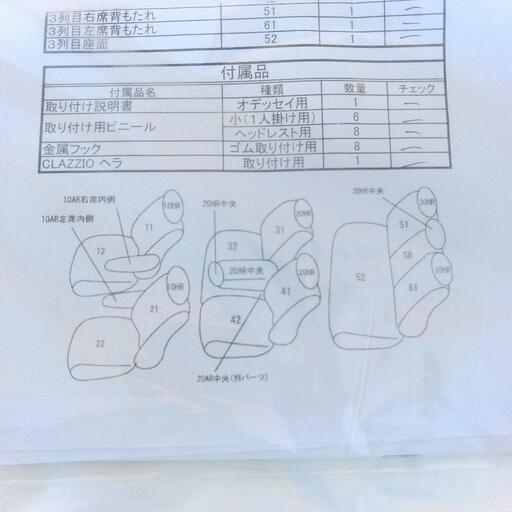 オデッセイRC  シートカバー　未使用