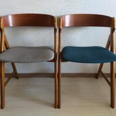 ② ヴィンテージ　ダイニングチェア ヴィンテージダイニングチェア2脚セット