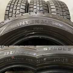 走行短め DUNLOP WINTER MAXX WM01 185/70R14 14インチ スタッドレス 4