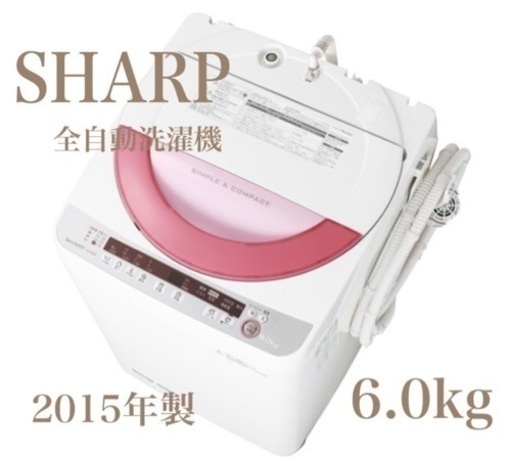 激安‼️SHARP❣️洗濯機　6kg  美品✨