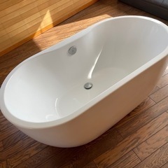 バスタブ バリ風 お風呂 ホワイト