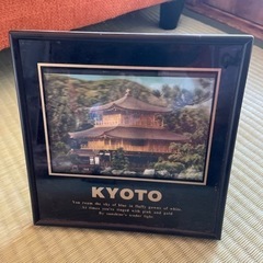 京都の金閣寺の写真立て