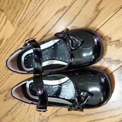 【ネット決済・配送可】子供靴 フォーマル 17.5cm 黒