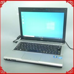 中古美品 12インチ 銀色 ノートパソコン NEC PC-VK15EBZCG Wi-Fi有