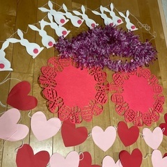 バレンタイン　イースター　壁飾り　ランチョンマット