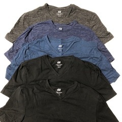 【ネット決済】H &M 男性用TシャツXS 5枚　
