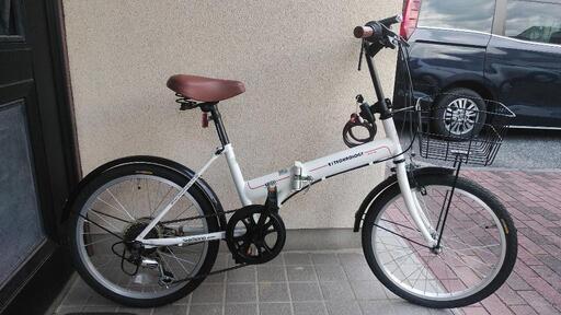 【美品！！1５千円で購入】シマノ6段変速　折りたたみ式自転車　２回のみ使用！20インチ