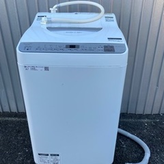 SHARP 縦型洗濯乾燥機 ES-TX5C-S 洗濯5.5kg ...