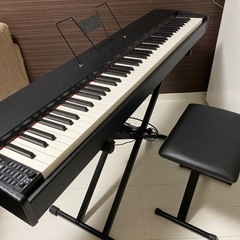 【ネット決済】ハンマー電子ピアノ　88鍵盤88鍵 譜面台･ペダル...