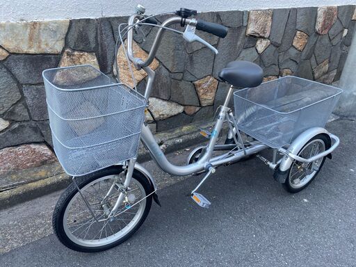 中古三輪自転車 カナリー 18「LW18TD」16インチ 変速なし ダイナモ 