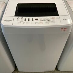 ☆中古 激安！！￥11,800！！＜店長おすすめ！＞Hisense　4.5kg洗濯機　家電　HW-T45A型　【BBK103】