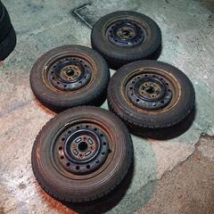 スタッドレスタイヤホイール4本145/80R13タントムーヴ