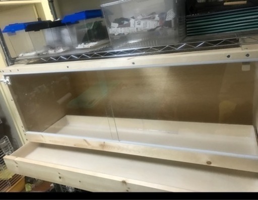 引き取り限定 自作 爬虫類ケージ 引き出し仕様