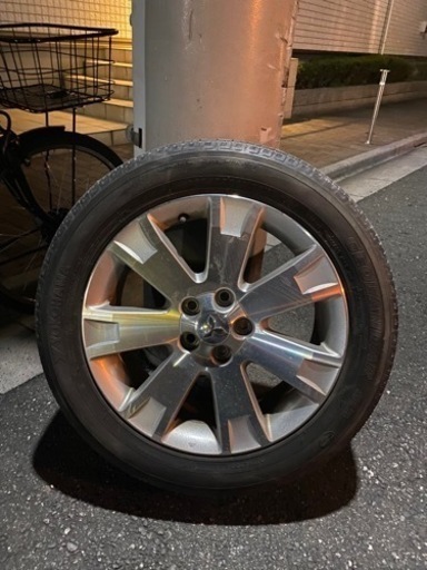 【取引中】純正ホイール\u0026タイヤ、4本、18インチ　三菱デリカ