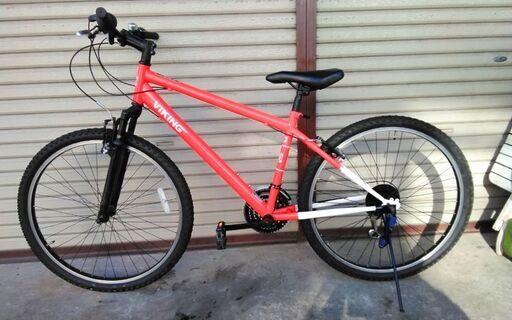 マウンテンバイク VIKING  BIKE 27.5インチ 18段変速 レッド新品同様 配送無料
