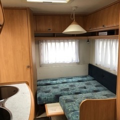 キャンピングトレーラー　hobby 牽引免許不要❗️