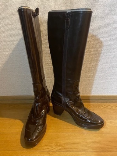 未使用　コールハーン　ナイキエア　パテントブーツ