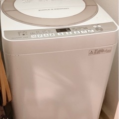 SHARP 縦型洗濯機　0円🔎　2016年製