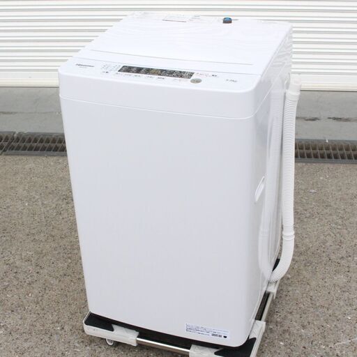 T053) ★高年式★ Hisense 5.5kg 2021年製 簡易乾燥機能付 HW-K55E 全自動洗濯機 縦型洗濯機 ハイアール 家電 単身 一人暮らし ワンルーム