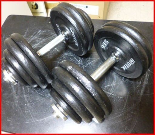 状態良好 IROTEC/アイロテック フラットベンチEX+アイアンダンベル60KG