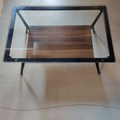 【ネット決済】フランフラン　ガラスローテーブル