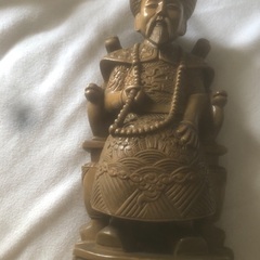 再投稿清皇帝親子木像壺の画像