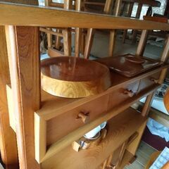 新生活に 優しい木の風合い けやき棚