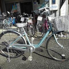 中古自転車1752 前後タイヤ新品！ ブリヂストン CU63P 26インチ
