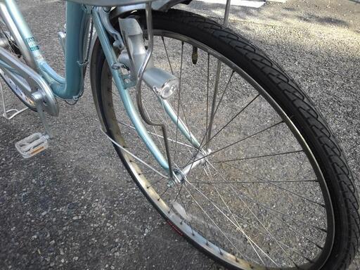 中古自転車1752 前後タイヤ新品！ ブリヂストン CU63P 26インチ