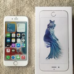 けっこう美品iphone6s silver SIMフリー６４GB...