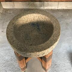 餅つき 石臼 杵  臼台