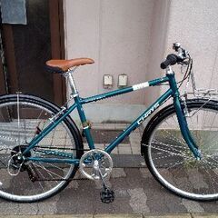 CHRYS(クライス)自転車クロスバイク CHRYS[クライス]700c シティークロスバイク 6speeds/ブルーグリーン