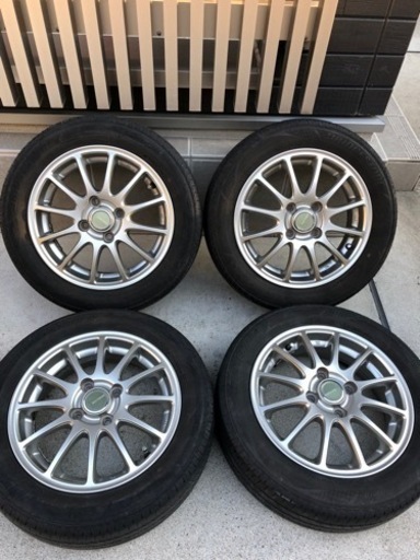 155/65R14 夏タイヤ付きホイール4本 タント、デイズ、ワゴンR等に！　ランクA