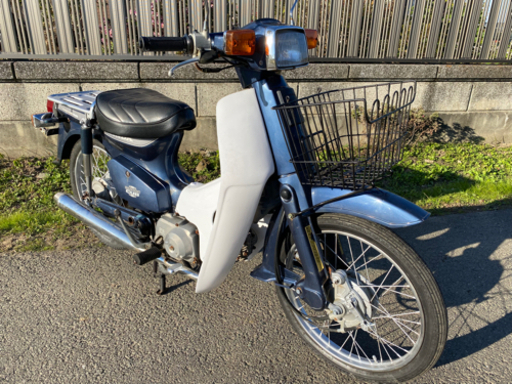 ☆スーパーカブcustom50☆上級モデル☆4速\u0026セル付き☆イロイロ整備で快調です^_^50cc原付バイク☆