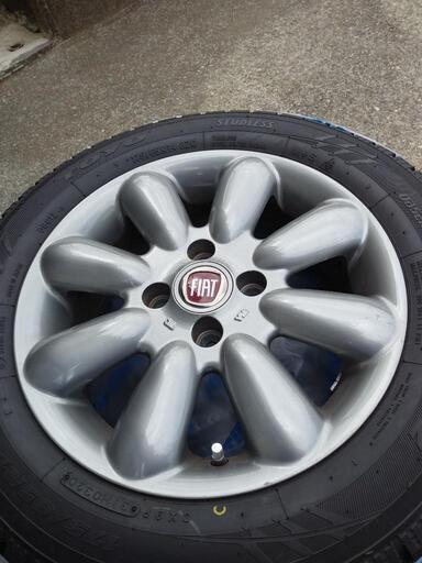 [お取引中]FIATパンダ:純正アルミホイール付きスタッドレスタイヤ4本