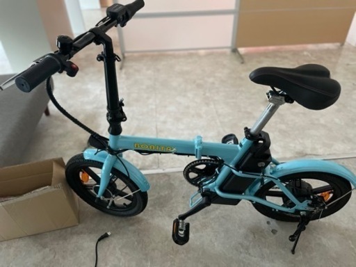 電動自転車（モペット版）36Vリチウムイオン電池搭載 折りたたみ可能 後方ディスクブレーキ 16インチ