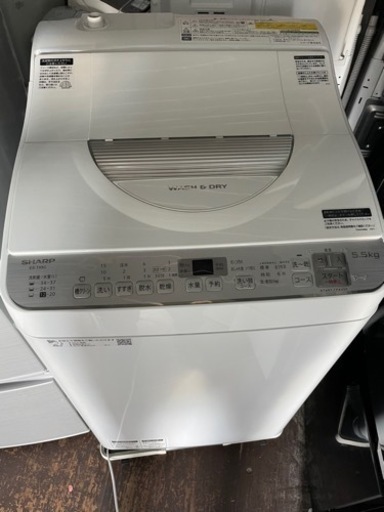 No.1178 SHARP 5.5kg/3.5kg 洗濯乾燥機　2019年製　近隣配送無料