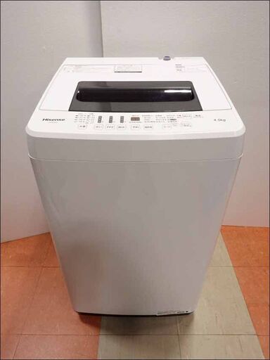 新札幌発 Hisense ハイセンス 全自動洗濯機 HW-E44502 4.5kg 2018年製