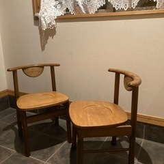 【ネット決済】椅子2脚セット　高さ約65cm