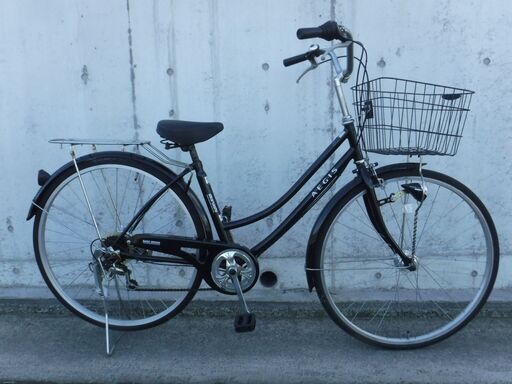 6段変速\u0026オートライト付き ママチャリ 中古自転車　374