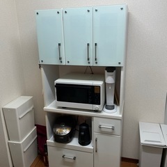 【ネット決済】食器棚　収納棚　おしゃれ　シンプル