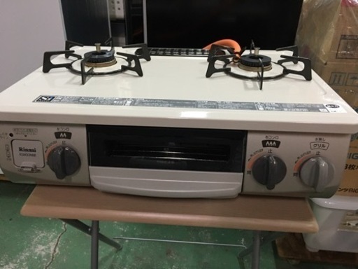 リンナイ ガスコンロ KGM33NBER LPガス 美品 2019年製 Rinnai 都市ガス 