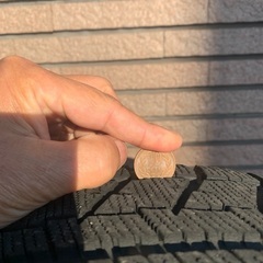 中古BS VRX195/65R15スタッドレスタイヤ　アルミホイル.ナット付