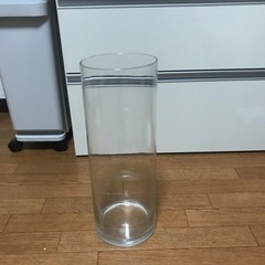 フラワーベース 筒型 ガラス 