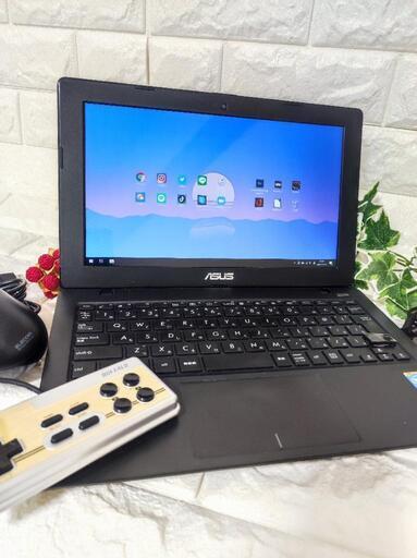 Asus 軽量ノートパソコン+新品バッテリー+ソフト多数