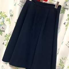 フレアスカート(ネイビー・紺色)