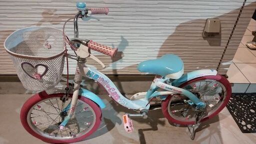 キラキラ子供自転車   １８インチ中古