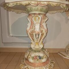 ロココ調家具　インテリアセット　姫　プリンセス　ピンク　クローゼット　台　テーブル　スタンド　小物　鉢植え