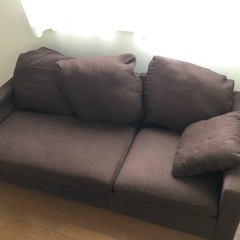 【ネット決済】茶色のソファ